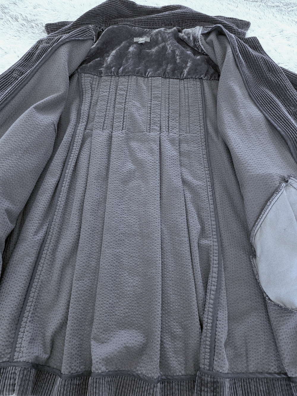 J.Jill Lightweight Washed-Cord Pleated Shacket LARGE - Picture 4 of 11